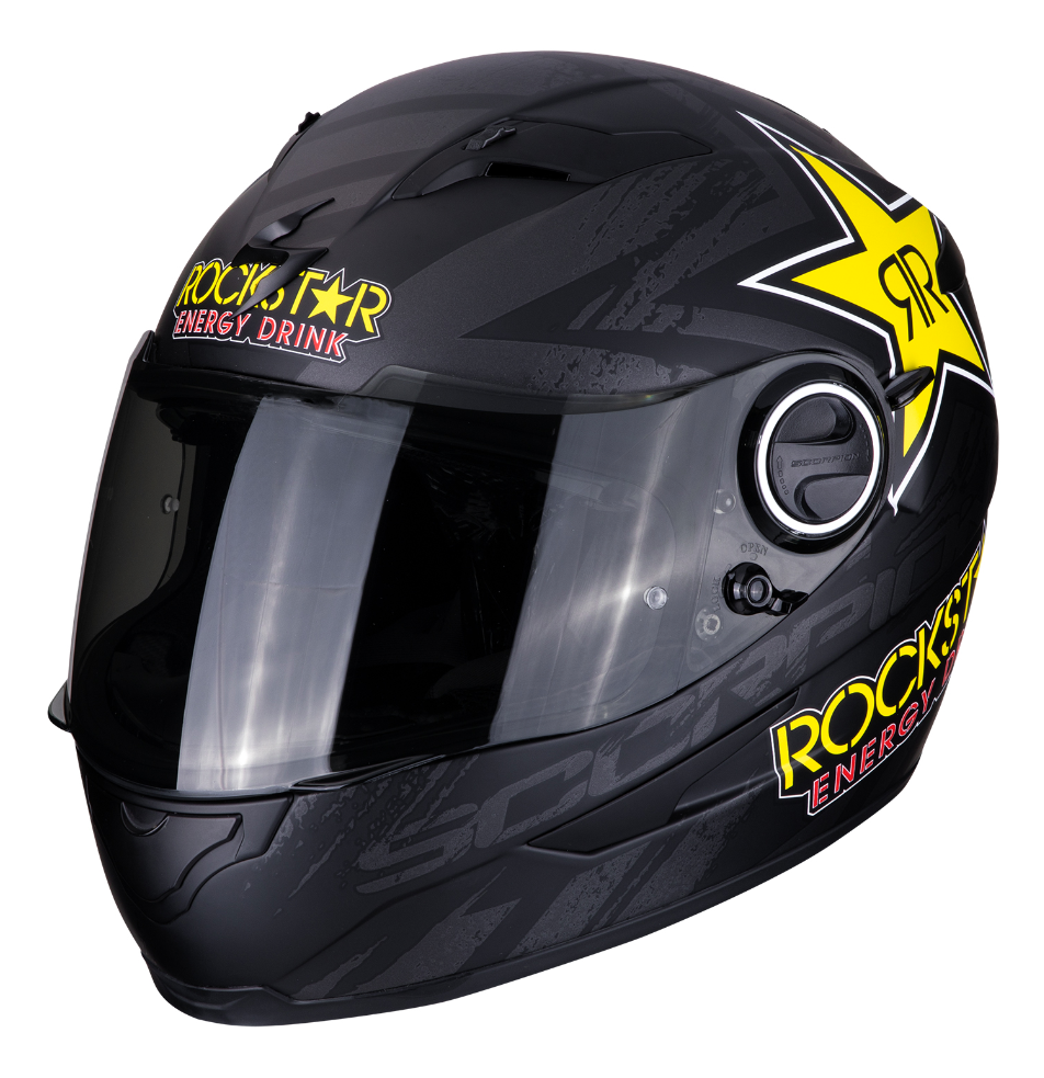 Full Face Helmet Scorpion Exo-490 Rockstar Helmet Casque SIZE XS