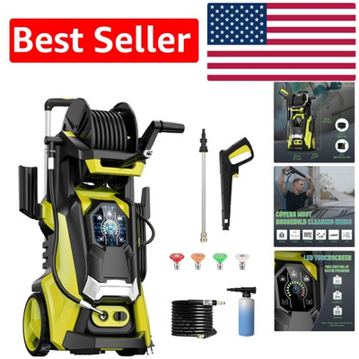 #ad Effortless Cleaning with Touch Screen Pressure Washer 4 Nozzles amp; Foam Cannon $290.69