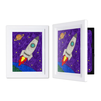 Dynamic Frames Lil Davinci Front-Open 2-Pack Kids Art Frames Wooden Frames For