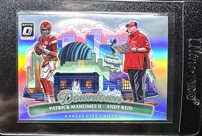 2025 Panini Optic Patrick Mahomes II Andy Reid Horizontal Dual
