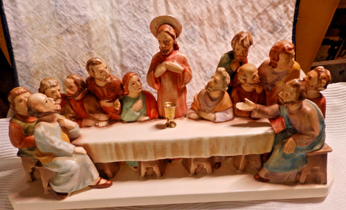 1957 Goebel Sacrart Last Supper Figurine Jesus w/disciples W Germany  R Unger