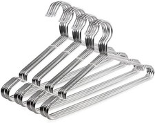 40 Pack Wire Coat Hangers Stainless Steel Heavy Duty Metal Clothes Suit Hanger