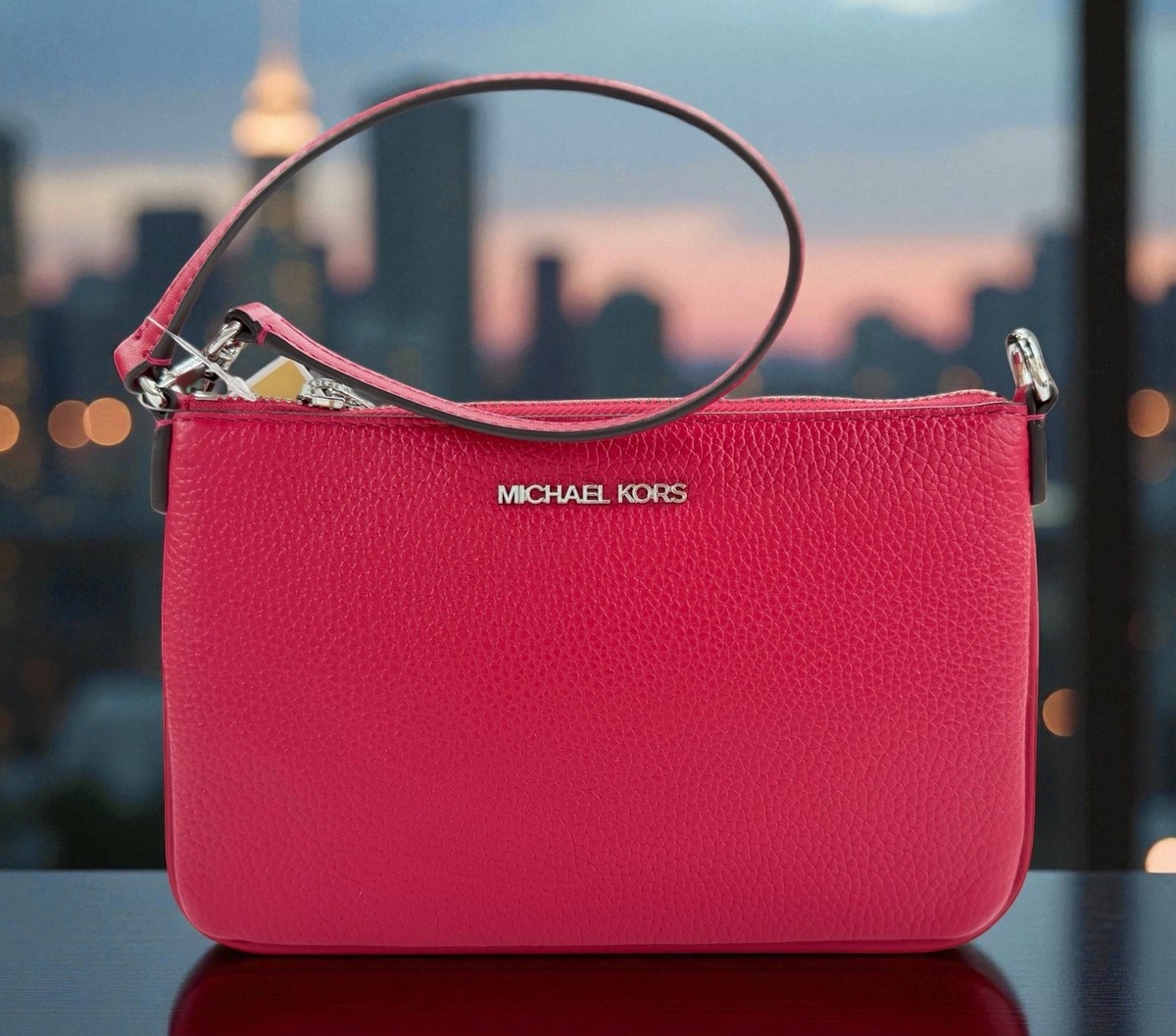 Michael Kors Jet Set Travel Convertible Wristlet Shoulder Mini Bag