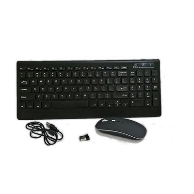 TENMOS T16 Wireless Keyboard and Mouse Combo 2.4GHz Rechargeable Ultra Slim