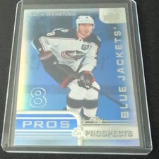 Upper Deck Pros & Prospects Blue Jackets Pros Rookie Zach Werenski #8 NHL Card. rookie card picture