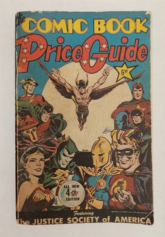 1974 vintage COMIC BOOK PRICE GUIDE justice society of america Overstreet