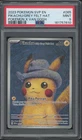 2023 Pokemon SVP EN Pokemon X Van Gogh #085 Pikachu Grey Felt Hat Mint PSA 9