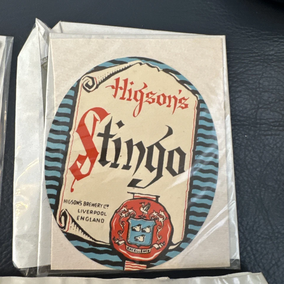 Beer Bottle Label - Bent’s Higsons Brewery Labels 1950’s/60’s Guinness - Image 3 of 4