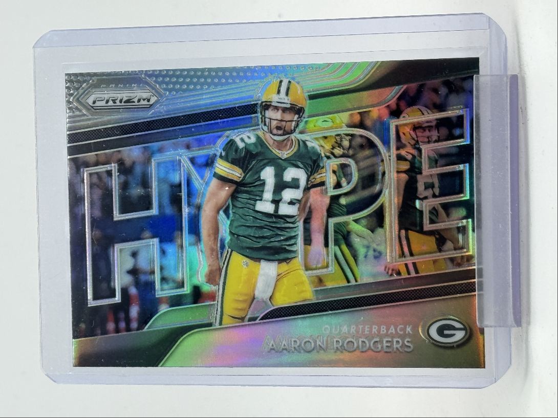 AARON RODGERS 2018 PANINI PRIZM HYPE FOOTBALL SILVER PACKERS Q4841
