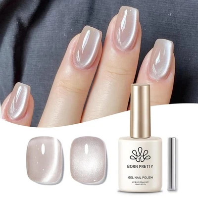 Born Pretty Cat Magnetic Eye Gel Nude Mondlicht - UV Nagellack Mermaid Shiny