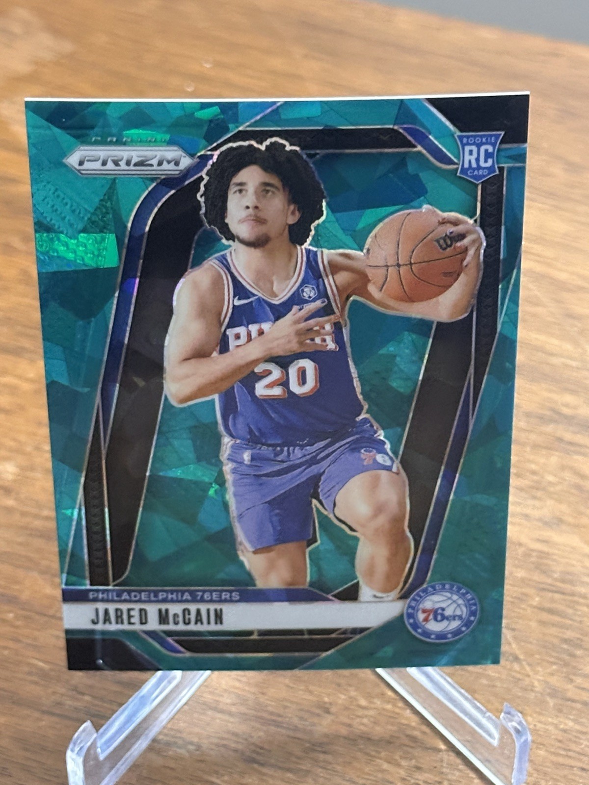 Jared McCain 2024-25 Panini Prizm RC Teal Ice /225 #222 🔥🔥Rookie