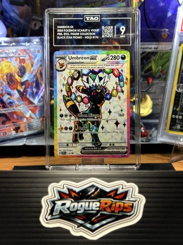 Umbreon ex SVP 176 Scarlet & Violet Black Star Promos TAG 9 Mint Pokemon TCG