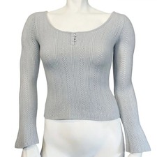 Context Cashmere Cable-Knit Scoop Neck Pullov...