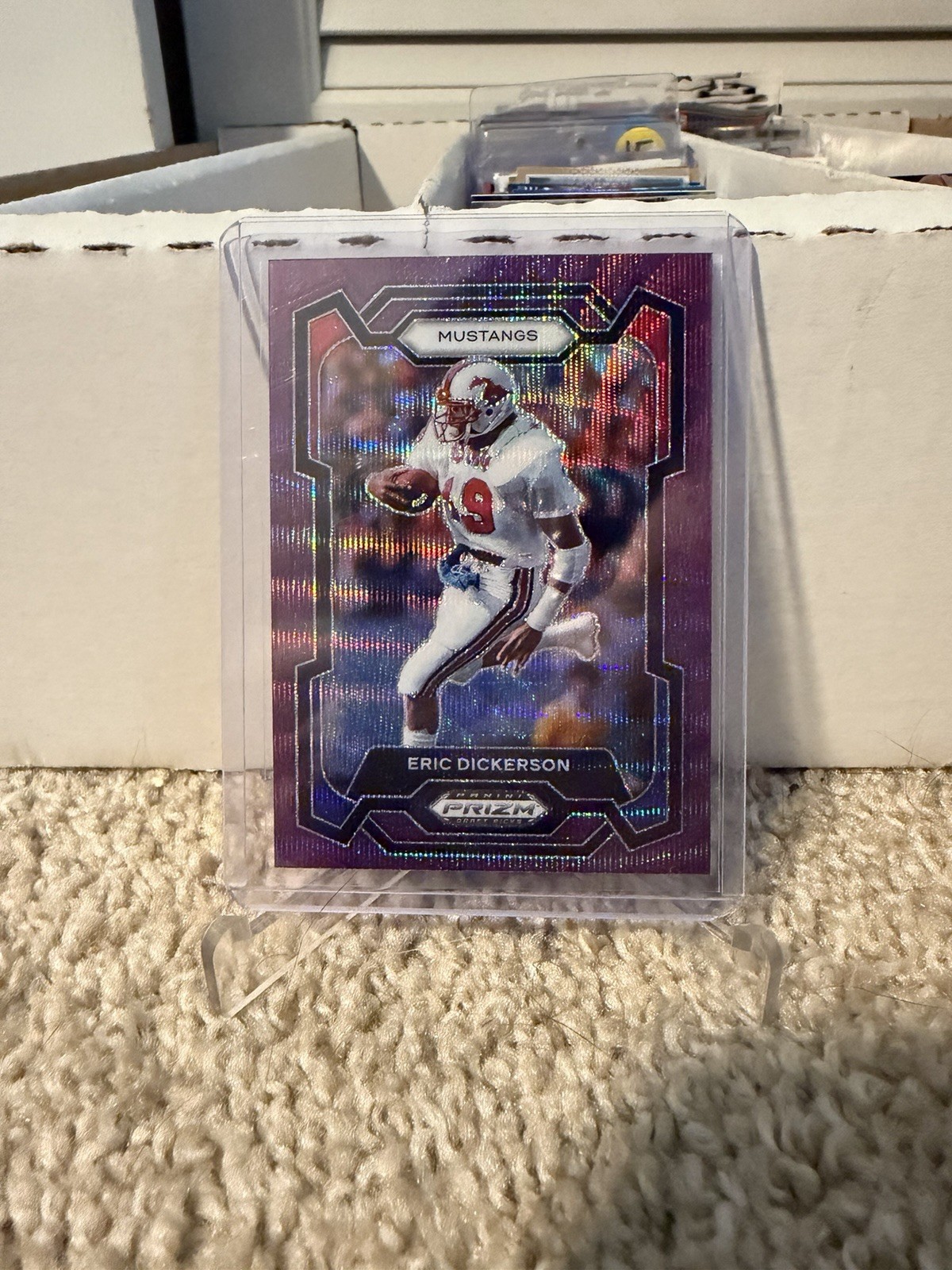 Eric Dickerson 2024 Panini Prizm Draft Picks #73 Purple Wave Prizm Rams