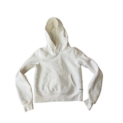 TNA Aritzia Sweatfleece Cozy Fleece Pullover Hoodie White Womens Small
