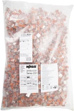 Wago 221-413 3 Wire Lever Nut, 3 Conductor Compact Wire Connectors, Pack of 2500