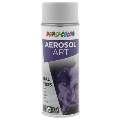 DUPLI-COLOR Bombe de peinture - Gris clair - RAL 7035 - Mat - Tous supports - Aérosol Art