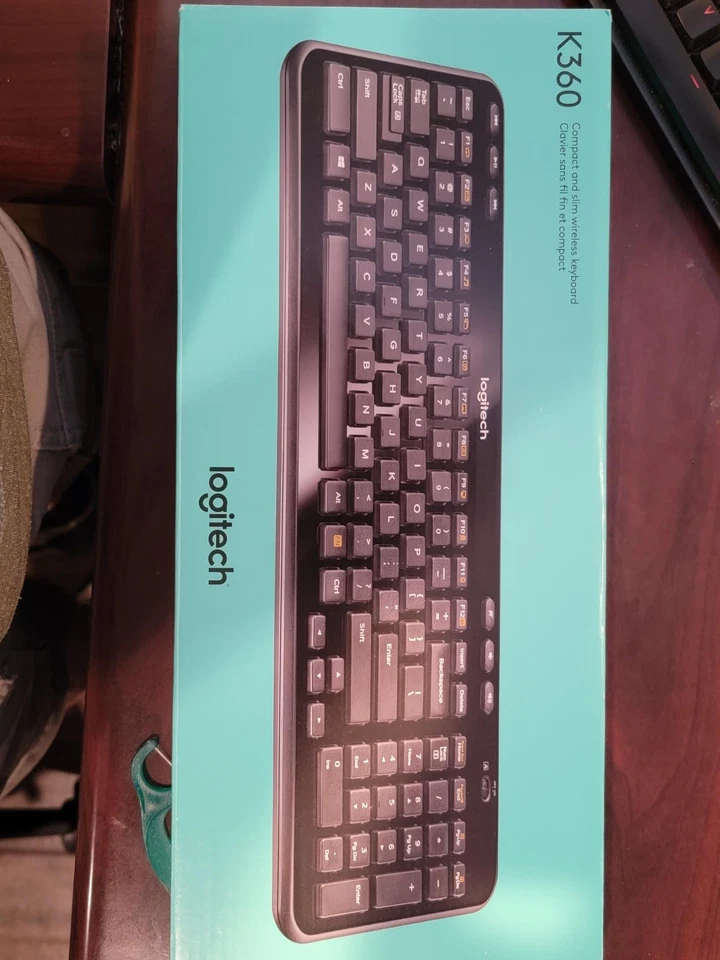Teclado inalámbrico Logitech K360 con receptor USB unificador - CAJA ABIERTA NUEVA PERSONALIZADA Foto 2 de 3