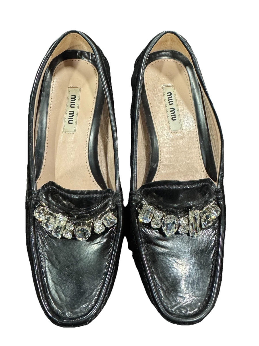 Patent Leather Miu Miu Loafer Flats for Women for sale | eBay