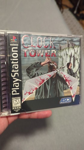 Clock Tower (Sony PlayStation 1, 1997) Black Label w/Reg Card Clea*tested/works*