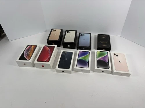 Apple iPhone Empty Boxes Lot of 10 XS XR 11 Pro 12 Pro 13 14 OEM Packaging Only - product listing photo