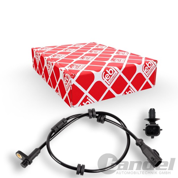 Febi ABS-SENSOR Raddrehzahl Hinten Passend FüR Ford B-MAX Fiesta Tourneo Transit-image