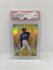 1997 Donruss Update Power Alley Ken Griffey Jr #/1000 RARE! PSA 9 HOF