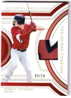 ROMAN ANTHONY 2024 National Treasures RC Rookie Threads PATCH #/10 - RED SOX