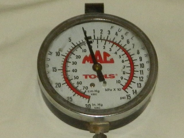 Vintage Mac Tools Vacuum / Fuel Pressure Guage #9098-01