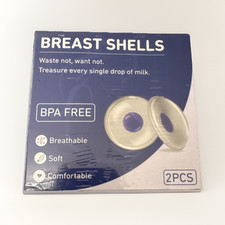 BPA Free Silicone Breast Shells 2 Pack Soft Comfortable Breathable Clear