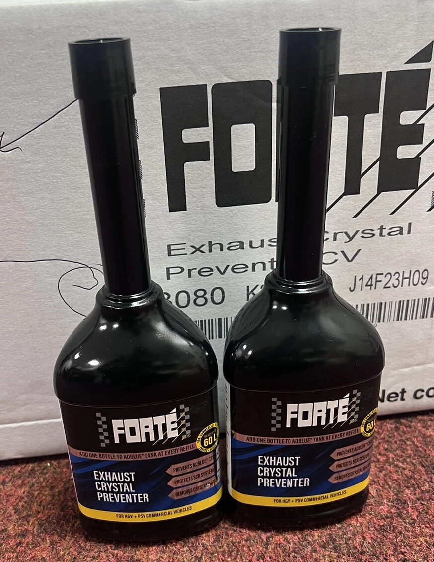2 x Forte Commercial Exhaust Crystal Preventers For AdBlue & SCR 400ml 48hr Post