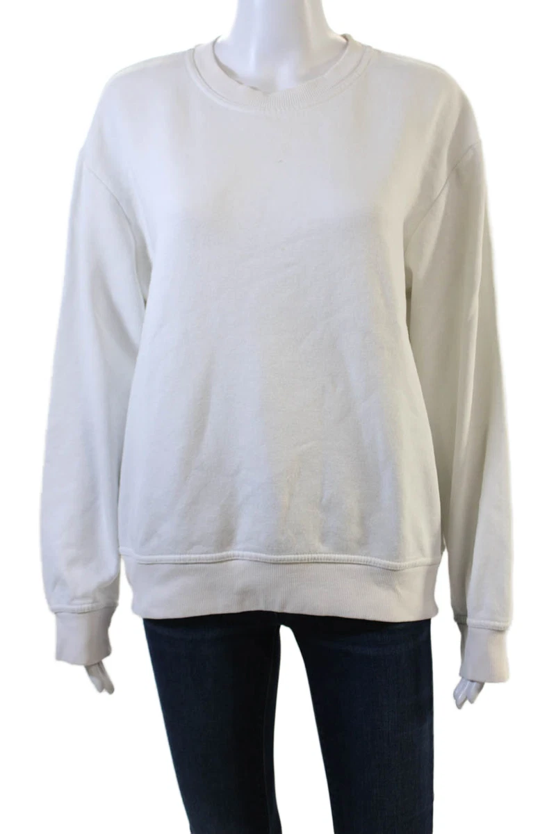 Sweat Zara Femme - Blanc Cassé, Coton, Taille S, Manches Courtes
