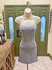 Forever 21 gray strapless mini dress size m