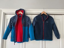 EUC Patagonia Boys 10 M 4in1 Waterproof Hooded Everyday Jacket Fleece Coat H2No