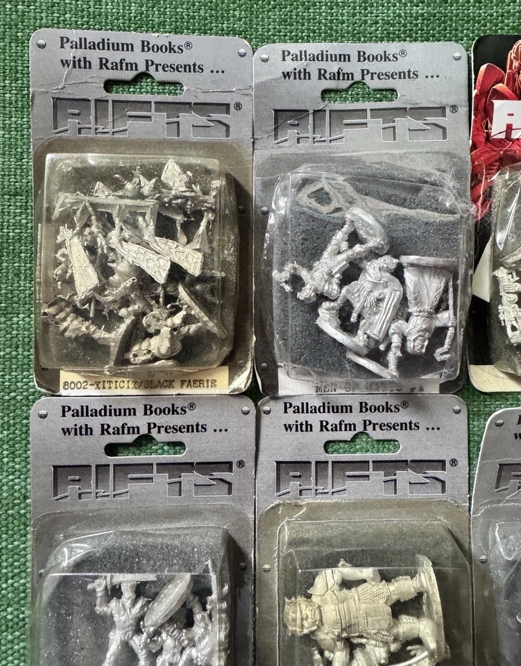 Palladium Rifts RPG Rafm Miniaturas Lote de 8 Sellados Mundo Salvaje Cyberpunk Foto 3 de 4