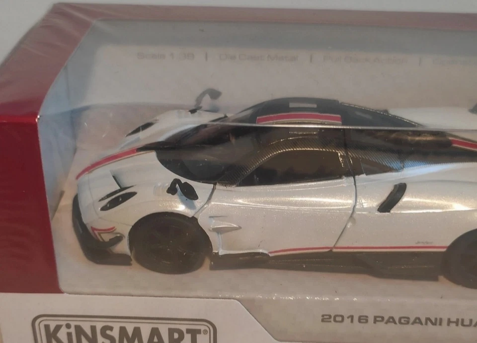 Pagani Huayra BC KiNSMART 1/38 Modellino Diecast Auto Supercar - Immagine 3 di 4