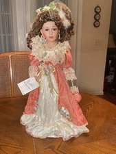 Duck House Heirloom Porcelain Doll Limited Edition 21" 1990's    B5