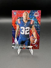 2025 Panini Mosaic - TreVeyon Henderson #278 - Red Mosaic (RC) - Image Variation
