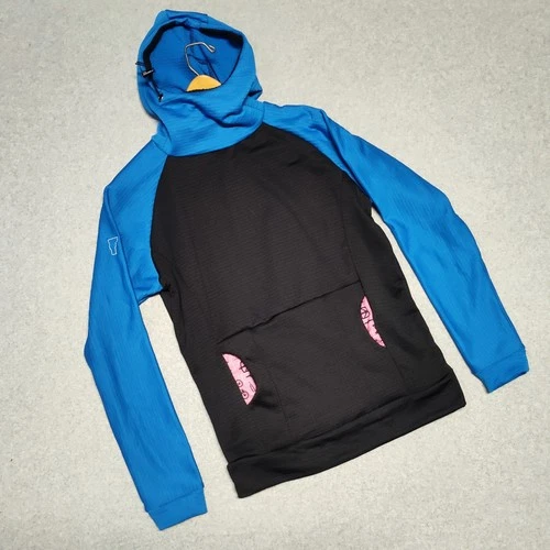 Thuja Micro Grid Fleece Hoodie Custom Burrow Raglan Sleeve Sz 6 Unisex Vermont  - product listing photo