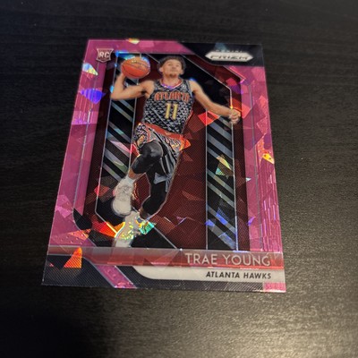 2018-19 Prizm PINK ICE Trae Young RC ROOKIE #78 Atlanta Hawks Basketball (f3)