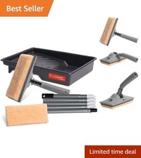 Ultimate Deck Stain Paint Pad Applicatore Set - Include tutto il necessario