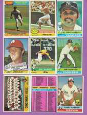 1976 Topps Baseball Partial Set, Lot of 389 Cards, No Duplicates, VG-EX.