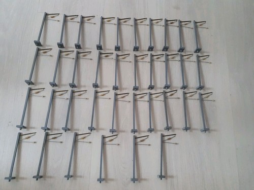SUPERBE LOT DE 36 POTEAUX CATENAIRES + ACCESSOIRES - Ech HO - 11 cm - - Imagen 8 de 14