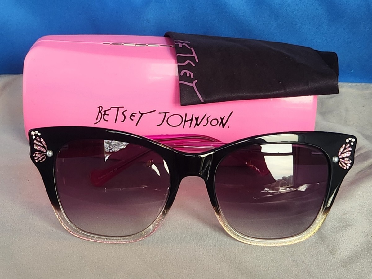 New Betsey Johnson sunglasses Betsey Johnson Rimless Butterfly Sunglasses Silver Frame  main image 2