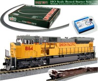 Kato 30-2010 Ho Unitrack Starter Train Set Ge C44-9w Up W/ Maxi-iv 3 Cars &track on sale Kato 30-2010 Ho Unitrack Starter Train Set Ge C44-9w Up W/ Maxi-iv 3 Cars &track on sale