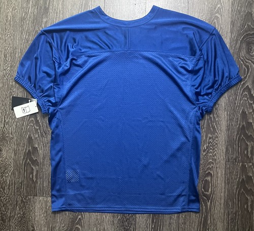 Nike Football Solid Blue Blank Jersey New With Tags NWT 2016 Size Large - Picture 2 of 5