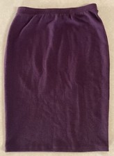Plum Colored Stretchy Knit Textured Pencil Skirt by Apt. 9 Size Medium (VC11)