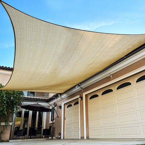 Parasol Vela Toldo Rectángulo Arena Bloque UV Parasol Para Patio Trasero Cubierta Exterior - Imagen 334 de 930