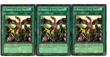 Yugioh- 3X A Wingbeat of Giant Dragon - Common - Unlimited - LOD-044 - Near Mint