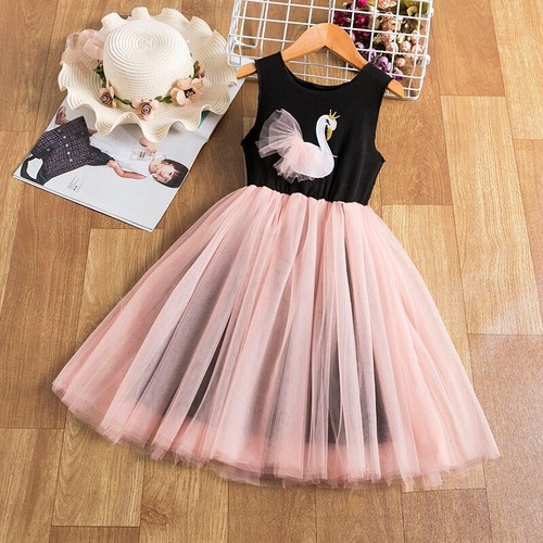 Girls Ruffles Princess Dress Clothes Pattern Red Party Fairy Backless Frocks - Picture 9 of 26
